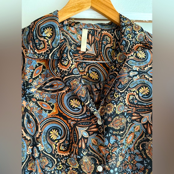 Silky Paisley Loungewear / Pajama Set - Picture 5 of 6